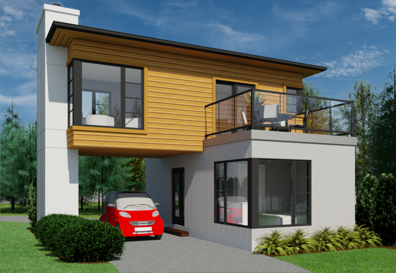 Desain Rumah Mungil Gambar