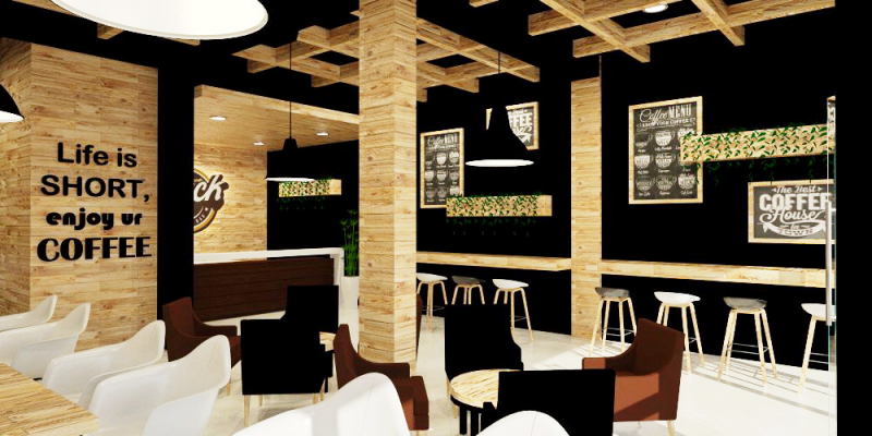 Coffee Shop nuansa klasik modern