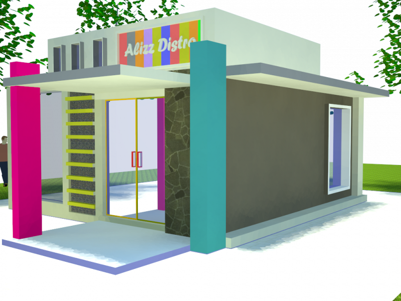 Desain Rumah Plus Toko Minimalis Renovasi