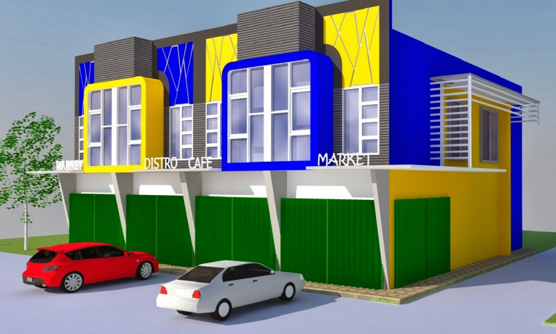 Gambar Desain Rumah Plus Toko Minimalis