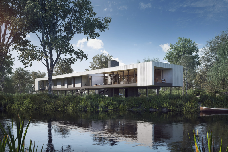 Desain Rumah Panggung Gambar