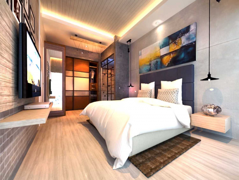 Desain Rumah Petak 1 Kamar Tidur Terkini
