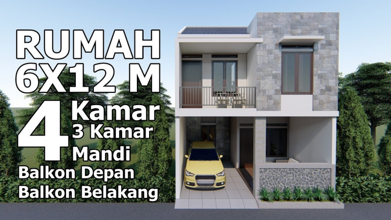 Contoh Desain Rumah Sederhana 6x12