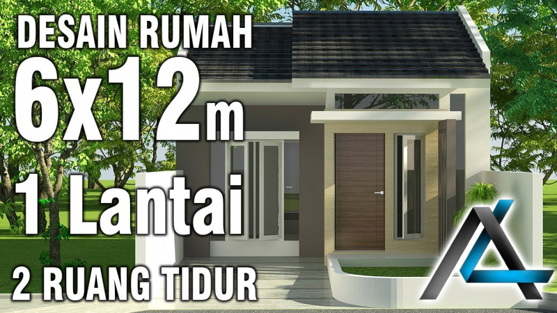 Desain Rumah Sederhana 6x12 Contoh