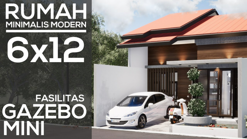 Ide Desain Rumah Sederhana 6x12
