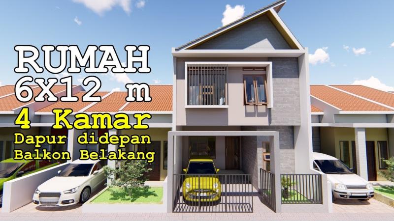 Sketsa Desain Rumah Sederhana 6x12