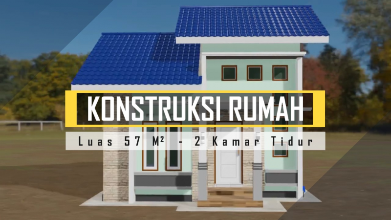Contoh Gambar Desain Rumah Sederhana 2 Kamar