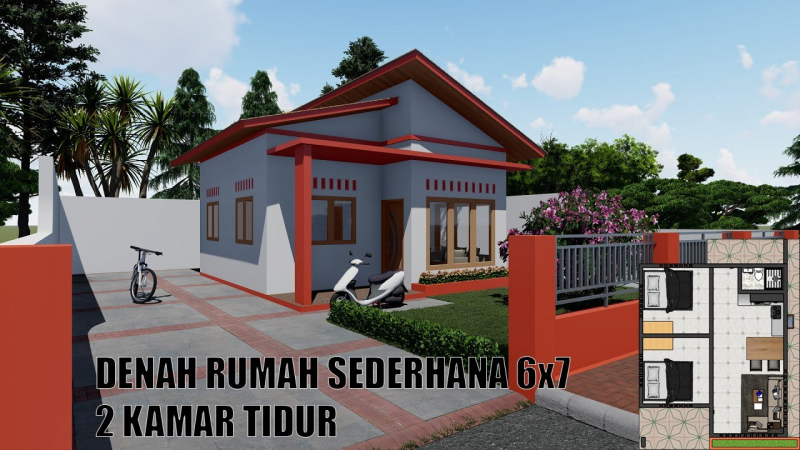 Desain Rumah Sederhana 2 Kamar Foto
