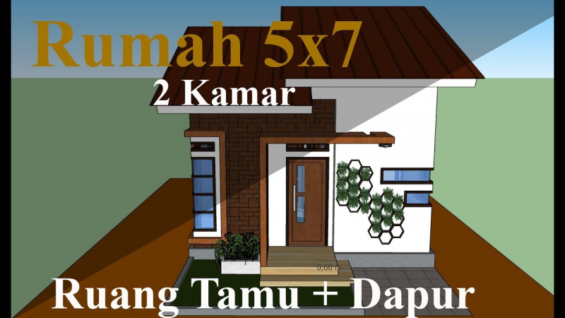Desain Rumah Sederhana 2 Kamar Modern Minimalis