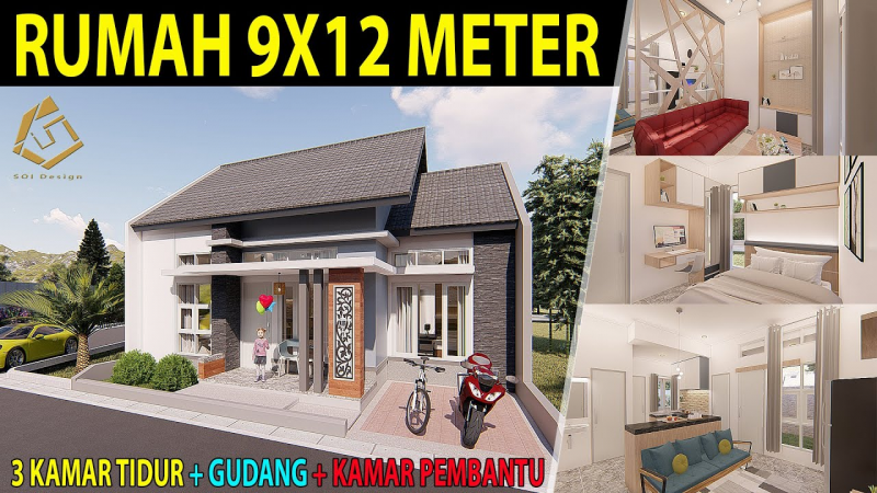 Contoh Desain Rumah Sederhana 3 Kamar