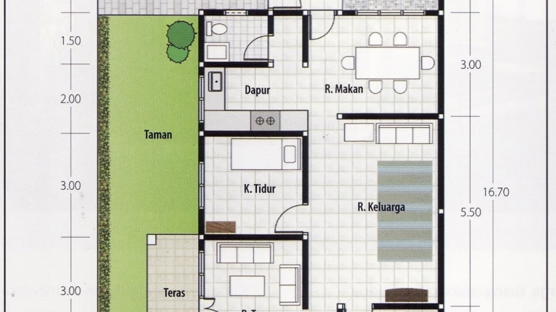 Desain Rumah Sederhana 3 Kamar Yang Simple