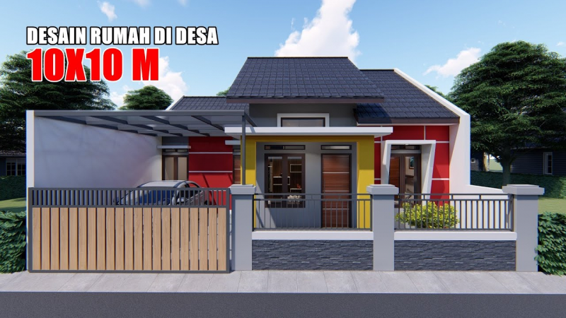 Foto Desain Rumah Sederhana 3 Kamar di Kampung