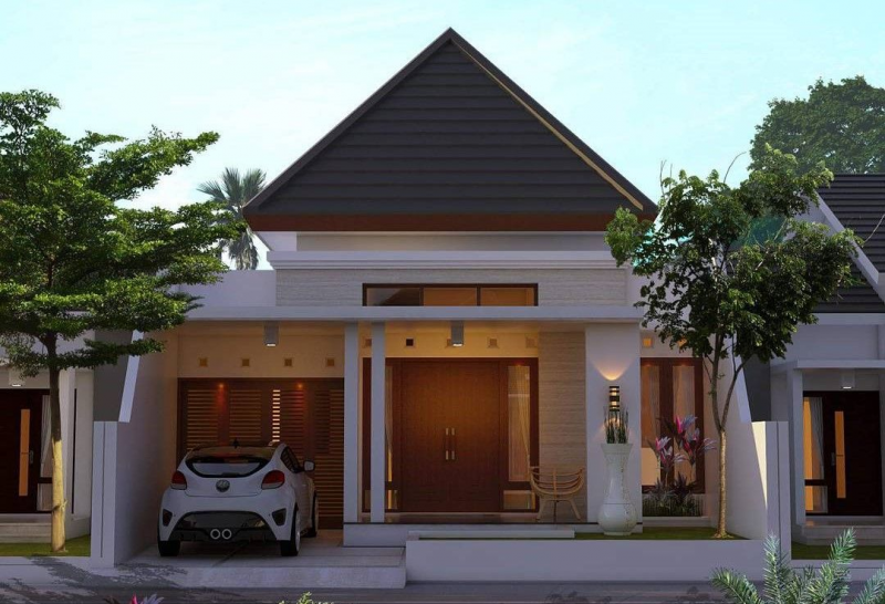 Desain Rumah Sederhana di Desa Modern