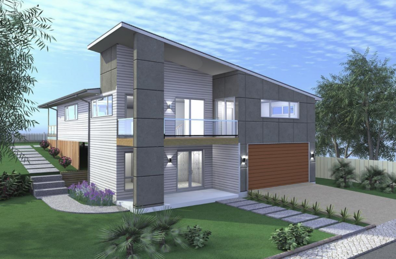 Desain Rumah Split Level Yang Simple