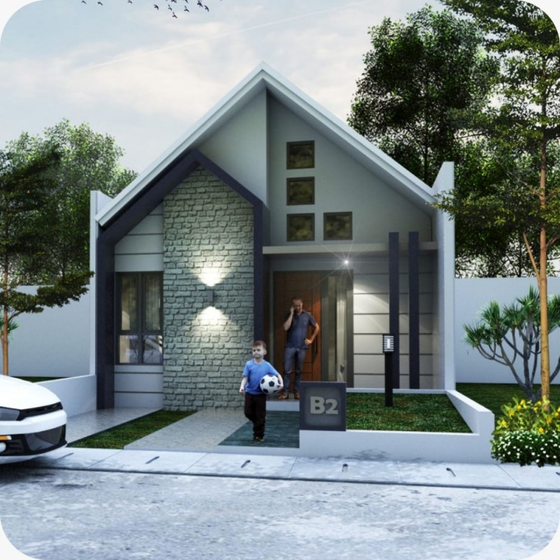 Desain Rumah Type 36 Kekinian