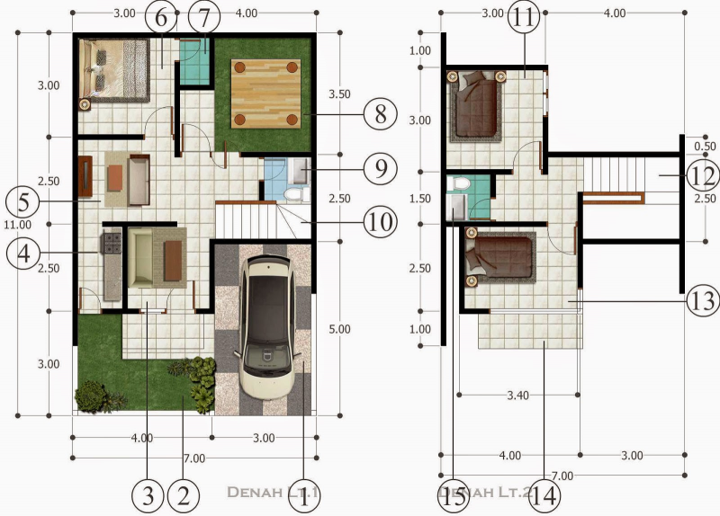 Desain Rumah Type 70 Modern Minimalis