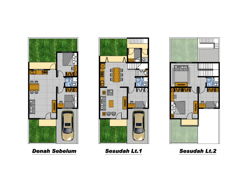 Desain Rumah Ukuran 3x6 Minimalis Modern