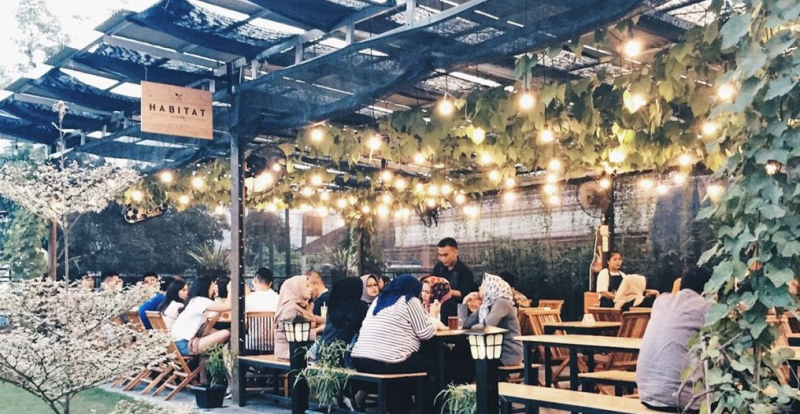 Cafe Konsep Ruangan Terbuka