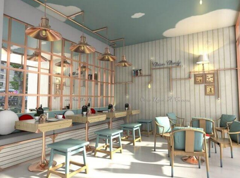 Interior Cafe Klasik Minimalis