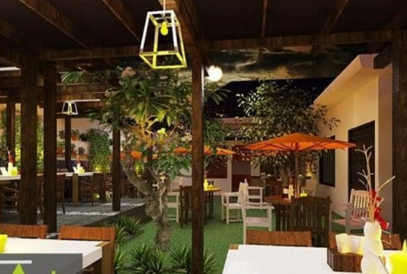 Interior Cafe Taman Indoor