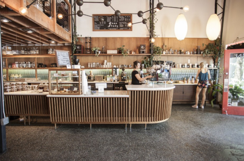 Desain Cafe Kopi Sederhana Klasik Modern