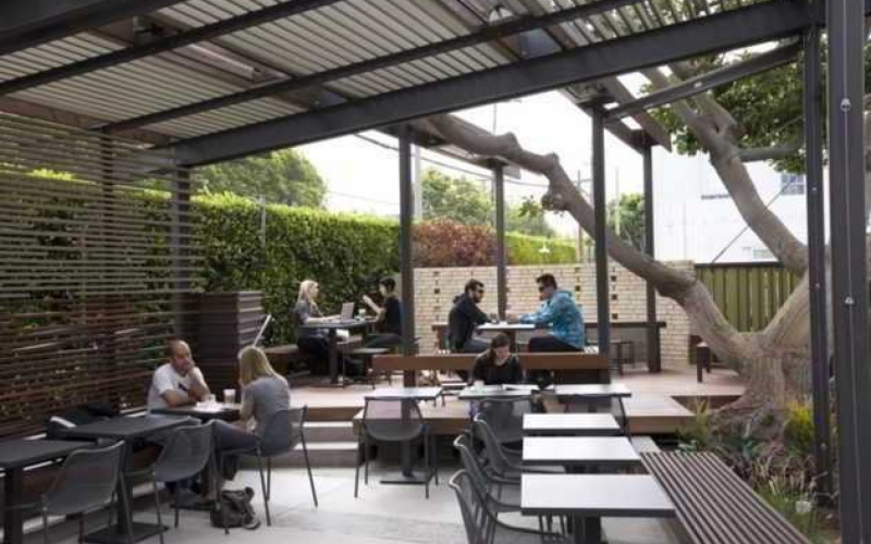 Cafe Outdoor Minimalis Trend Terbaru