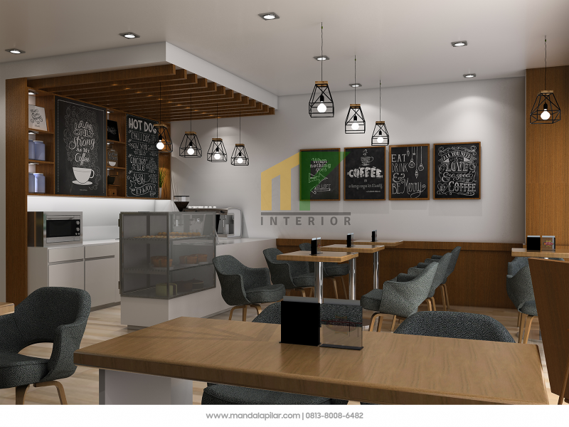 Desain Cafe Ruko Yang Modern