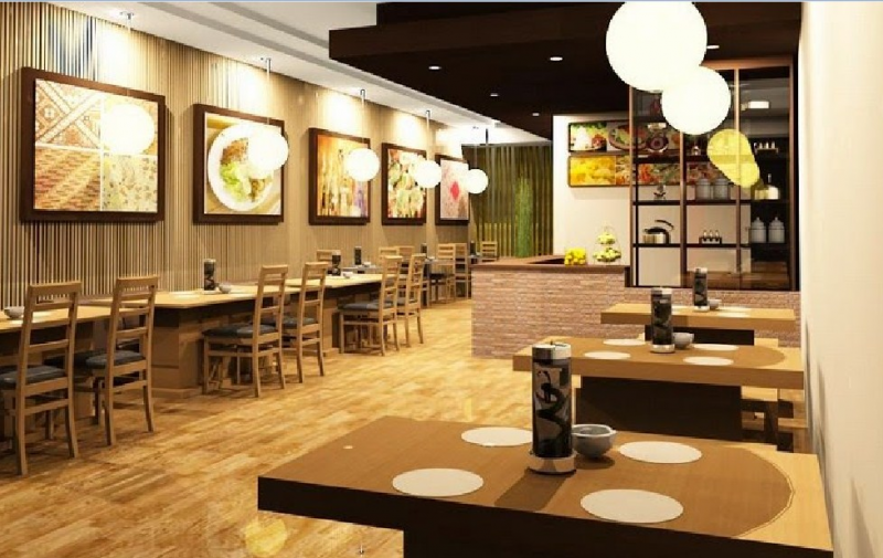 Desain interior cafe ruko
