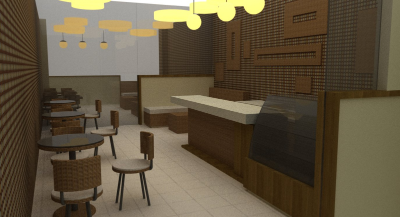 Gambar Desain cafe ruko