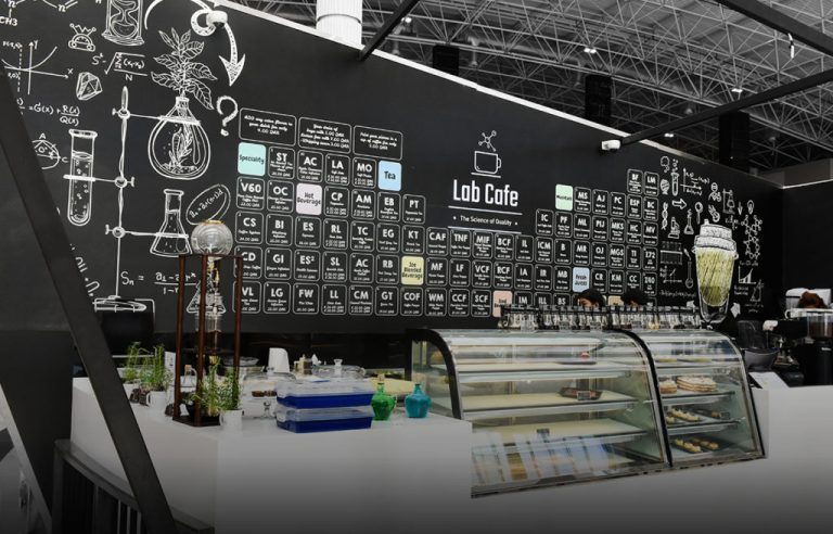 Desain dapur dan bar cafe sederhana