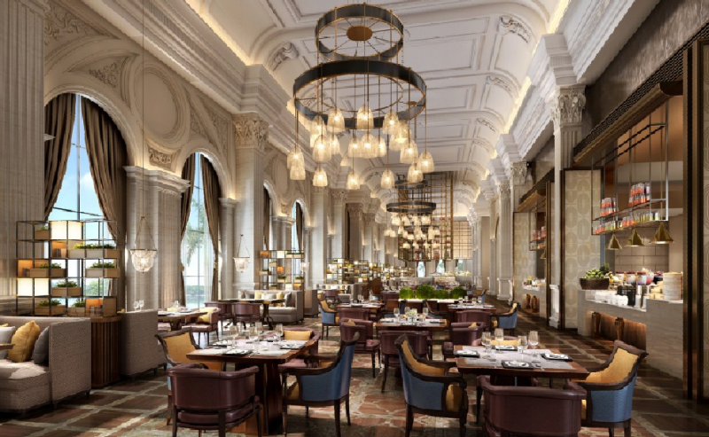 Desain cafe klasik sederhana yang mewah