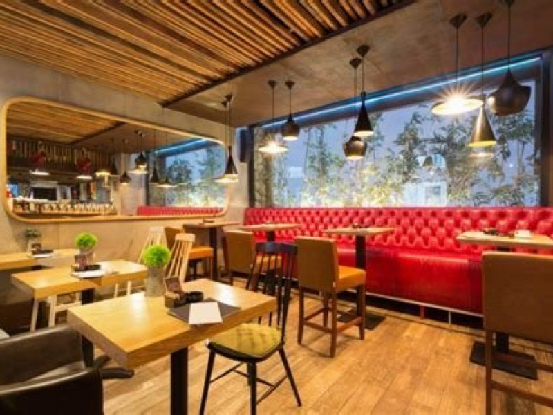 Gambar desain cafe klasik sederhana