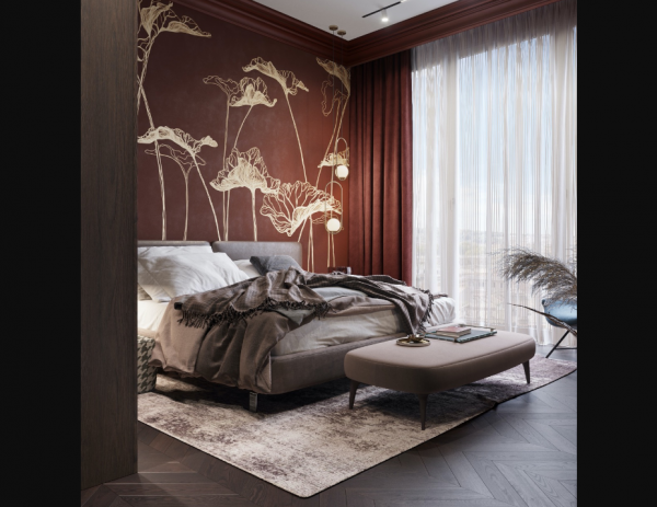 Pencahayaan yang menonjolkan seni