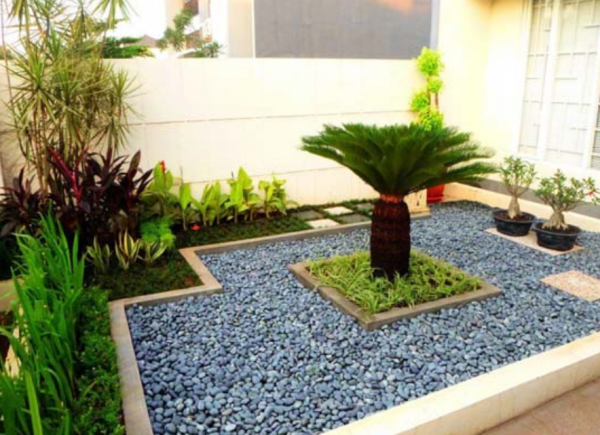 Gunakan elemen hardscape