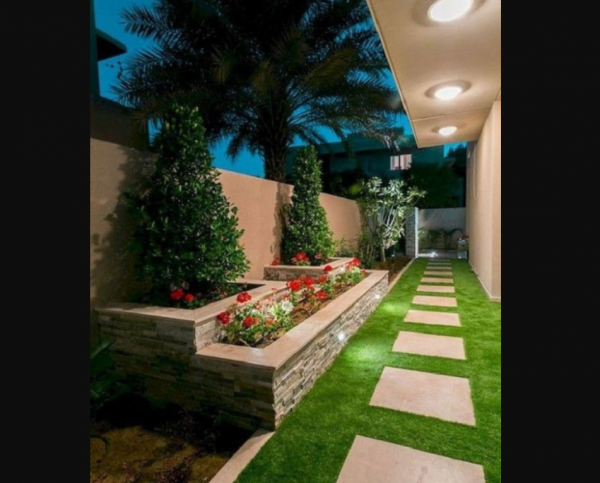 Desain Taman Samping Rumah