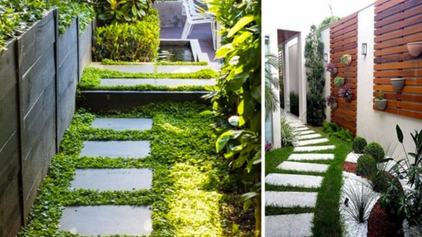 Taman Samping dengan Jalan Setapak