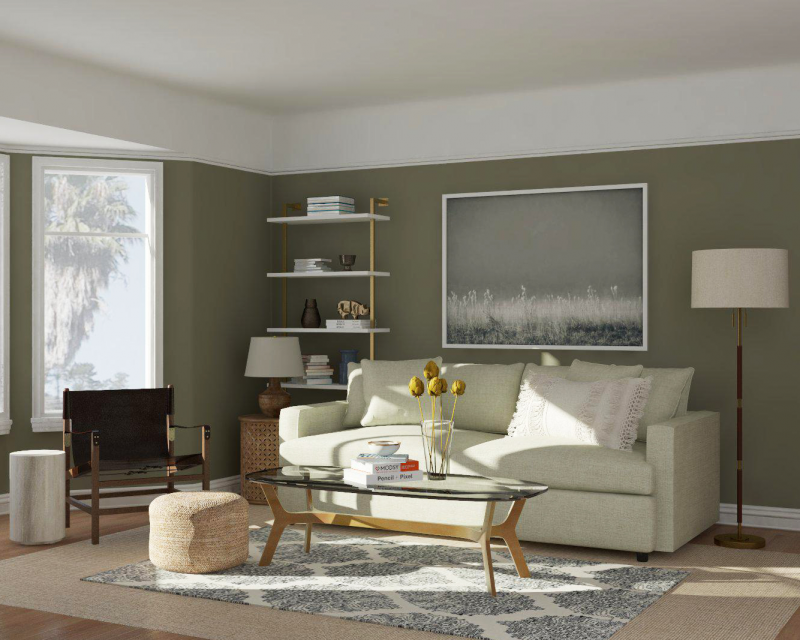 Warna cat ruang tamu kalem yang bagus