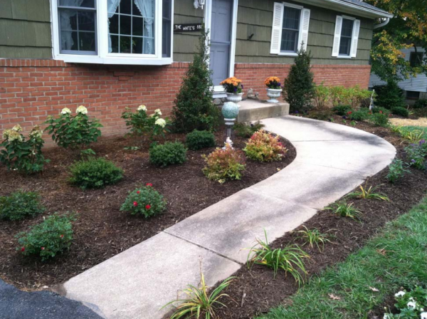 Halaman depan dengan jalan setapak