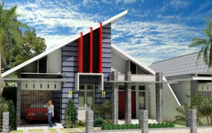 30 Inspirasi Desain Atap Miring Untuk Desain Rumah Minimalis