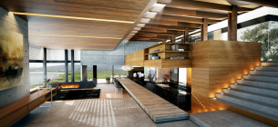 30 Contoh Desain Interior Rumah Kayu Yang Menginspirasi