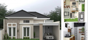 30 Inspirasi Desain Rumah 10 x 10 Meter Minimalis Modern