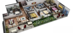 30 Inspirasi Desain Rumah 3 Kamar Tidur Minimalis dan Modern