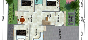 30 Inspirasi Desain Rumah 4 Kamar Tidur 1 Mushola