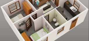 30 Inspirasi Desain Rumah 4x6 Meter Minimalis Sederhana