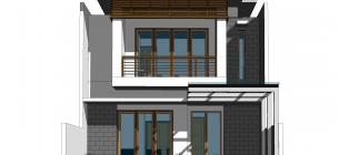 30 Inspirasi Desain Rumah 8x15 1 Lantai dan 2 Lantai