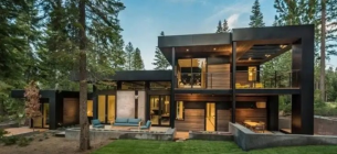 30 Konsep Desain Rumah Kayu 2 Lantai Modern Minimalis