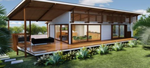 25 Desain Rumah Panggung Kayu Modern